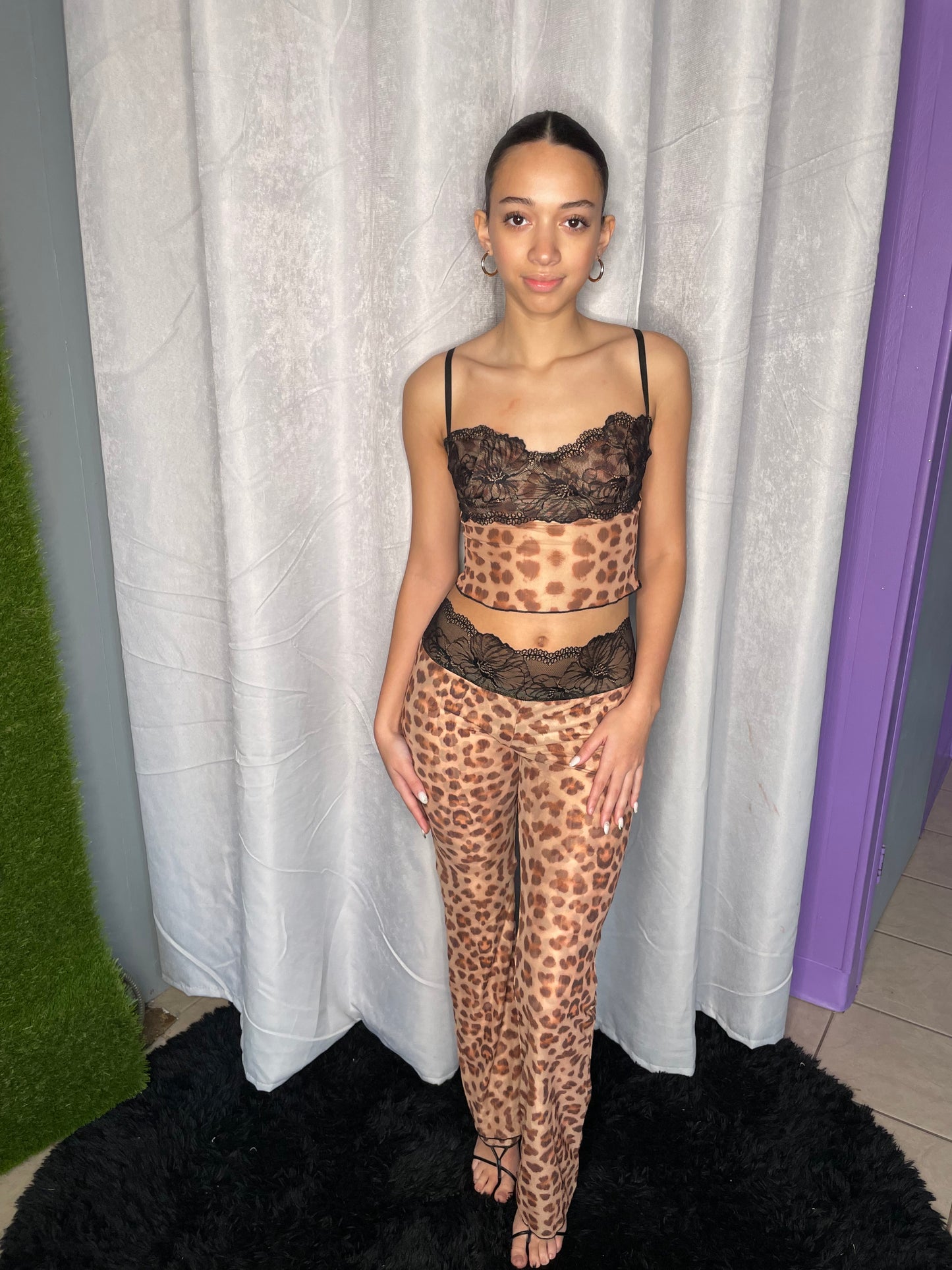 Cheetah Lace Set