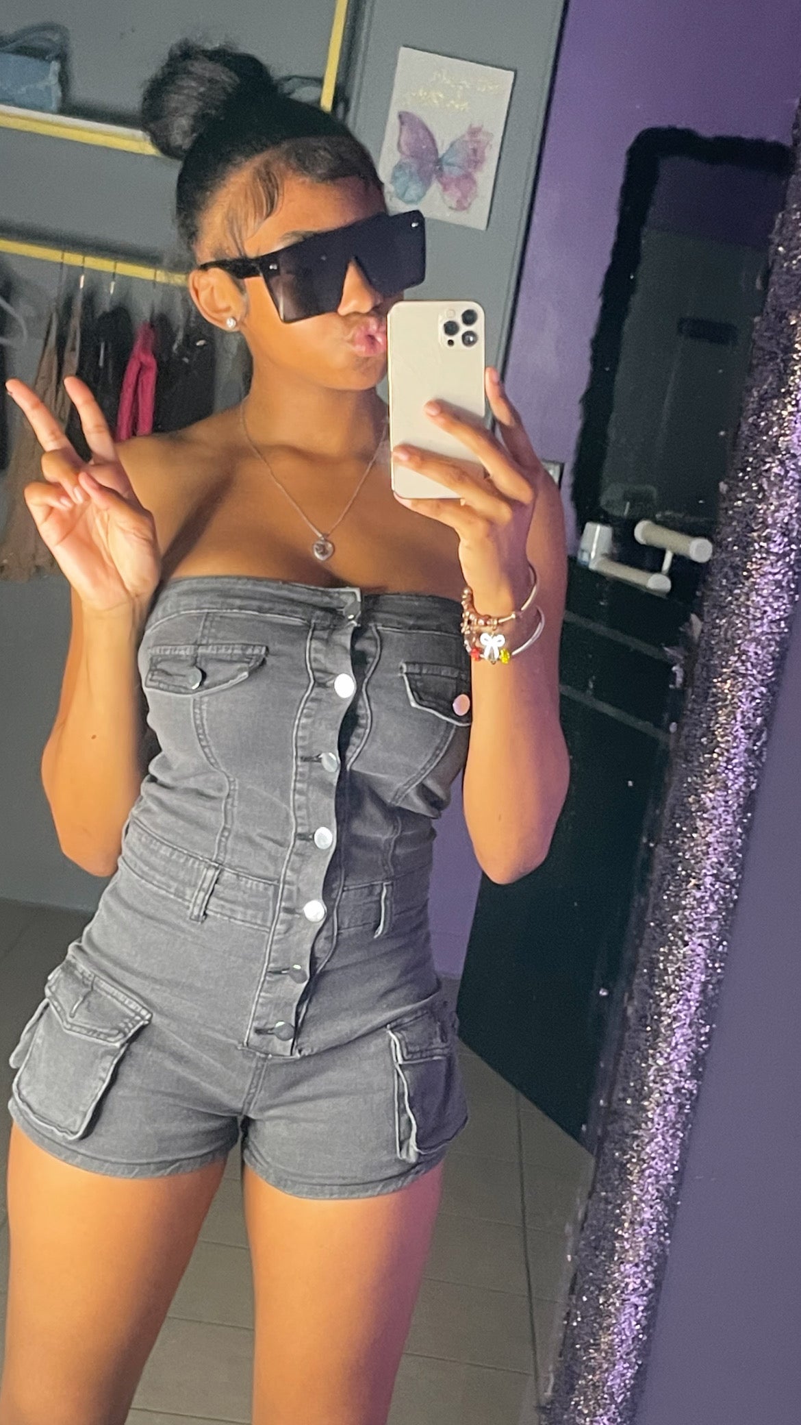 Black Jean One piece