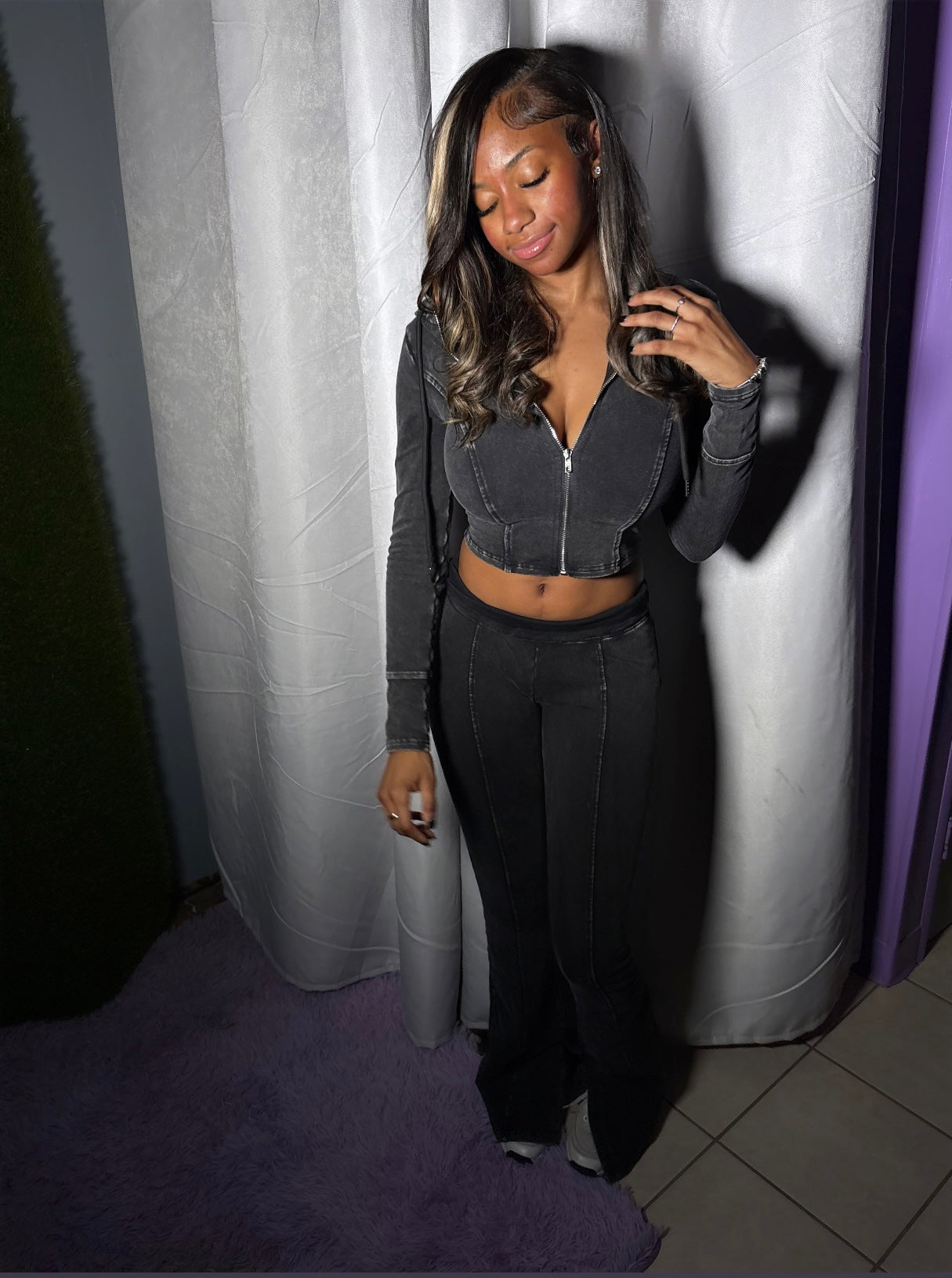 Black Flare 2 piece