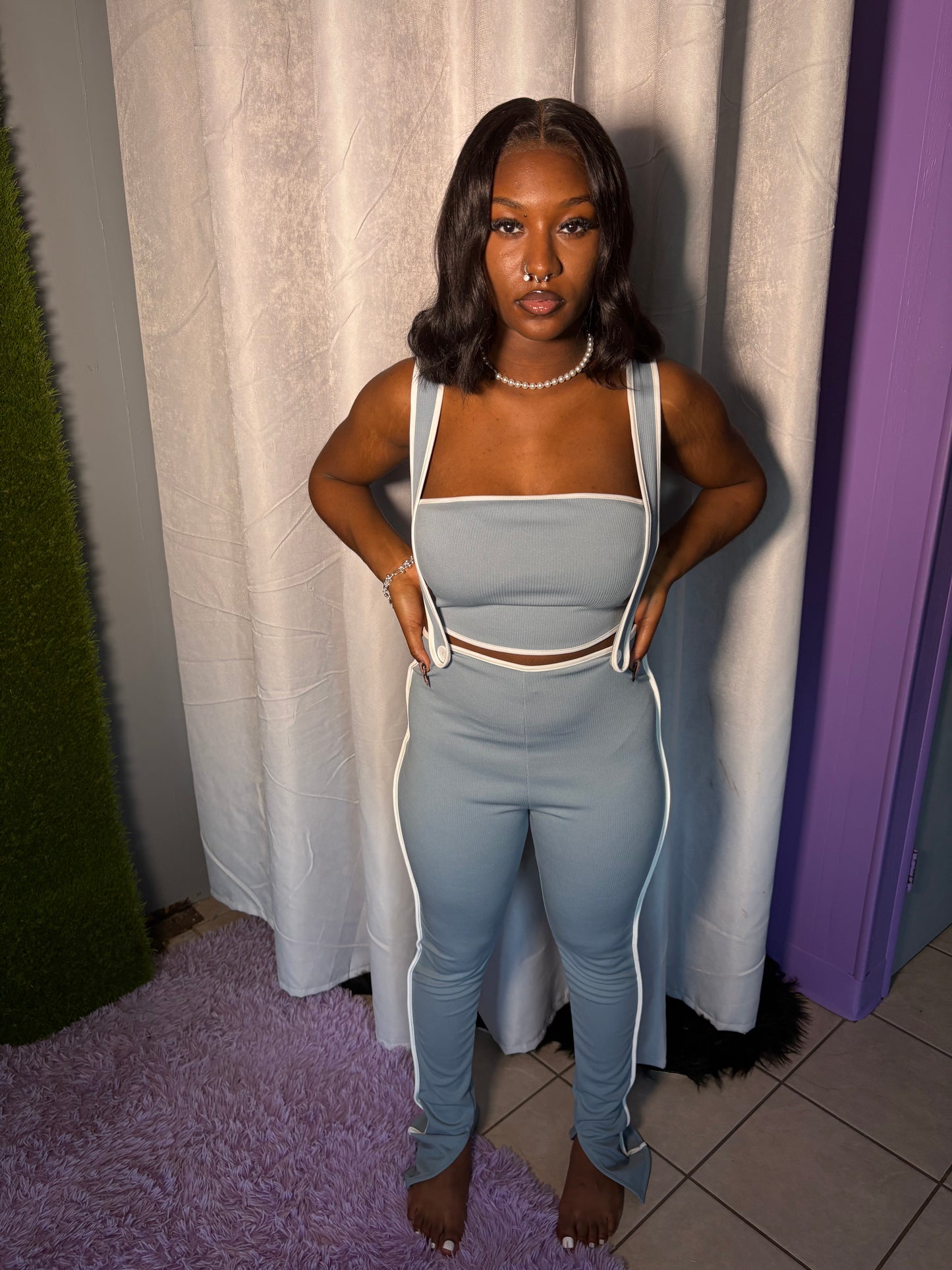 Gray Overall Set