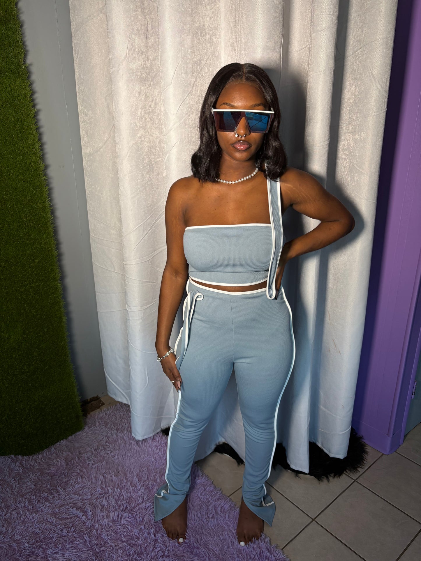 Gray Overall Set