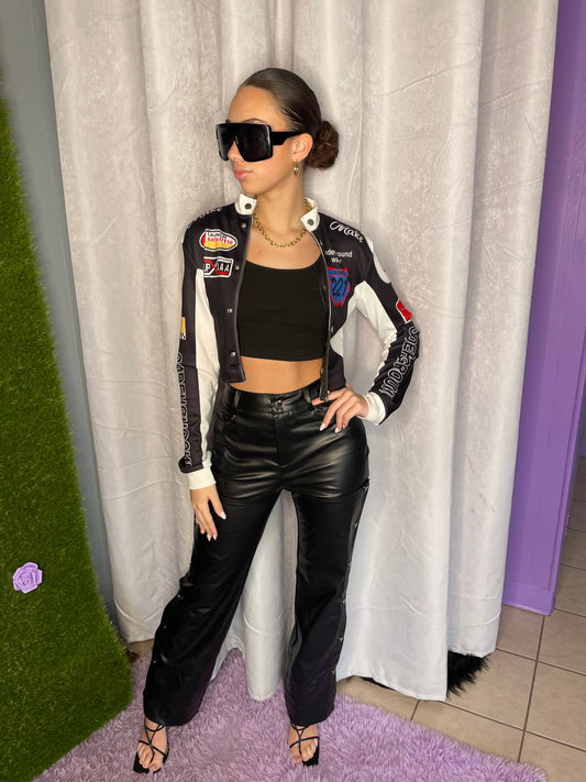Black Patched Jacket