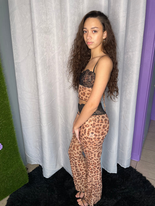 Cheetah Lace Set