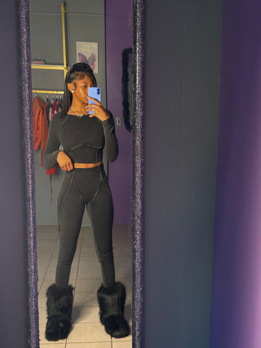 Black Two Piece Set