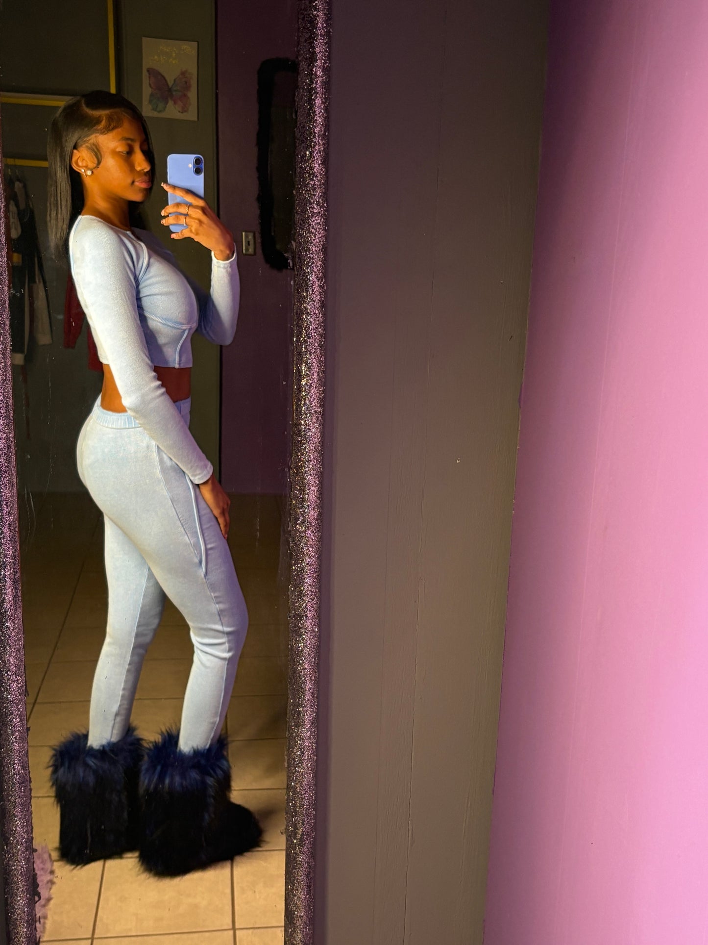 Sky Blue Two Piece