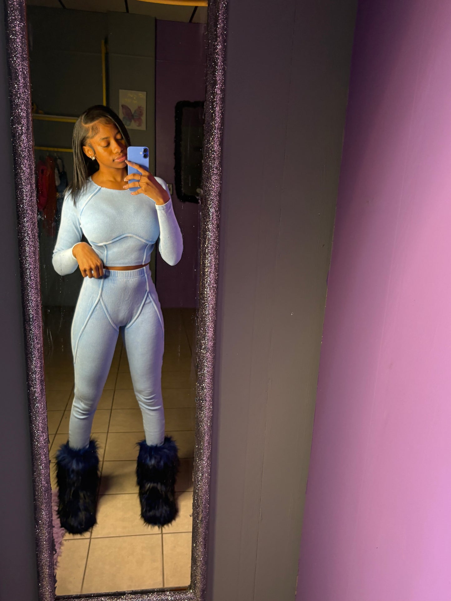 Sky Blue Two Piece