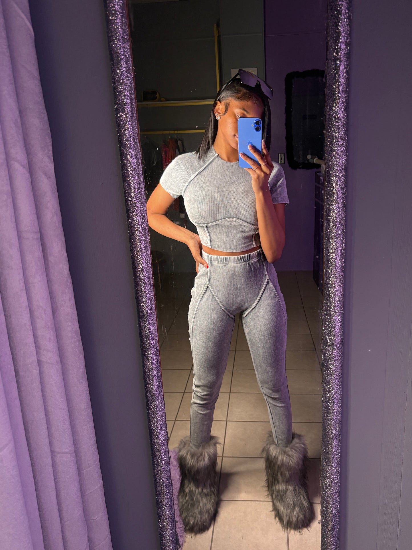 Gray Two Piece